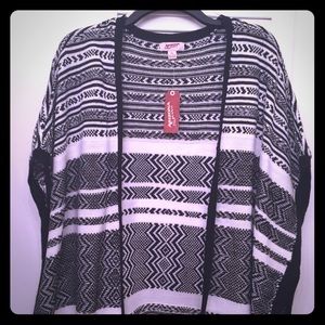 NWT Boho Style Poncho Cardigan
